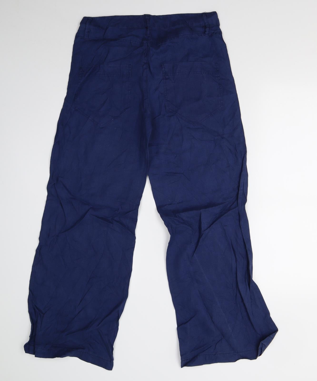 Womens UK Size 36 KappAhl Regular Fit  Blue Trousers
