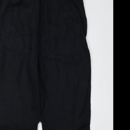 Womens UK Size 16 M&S Regular Fit  Black Trousers