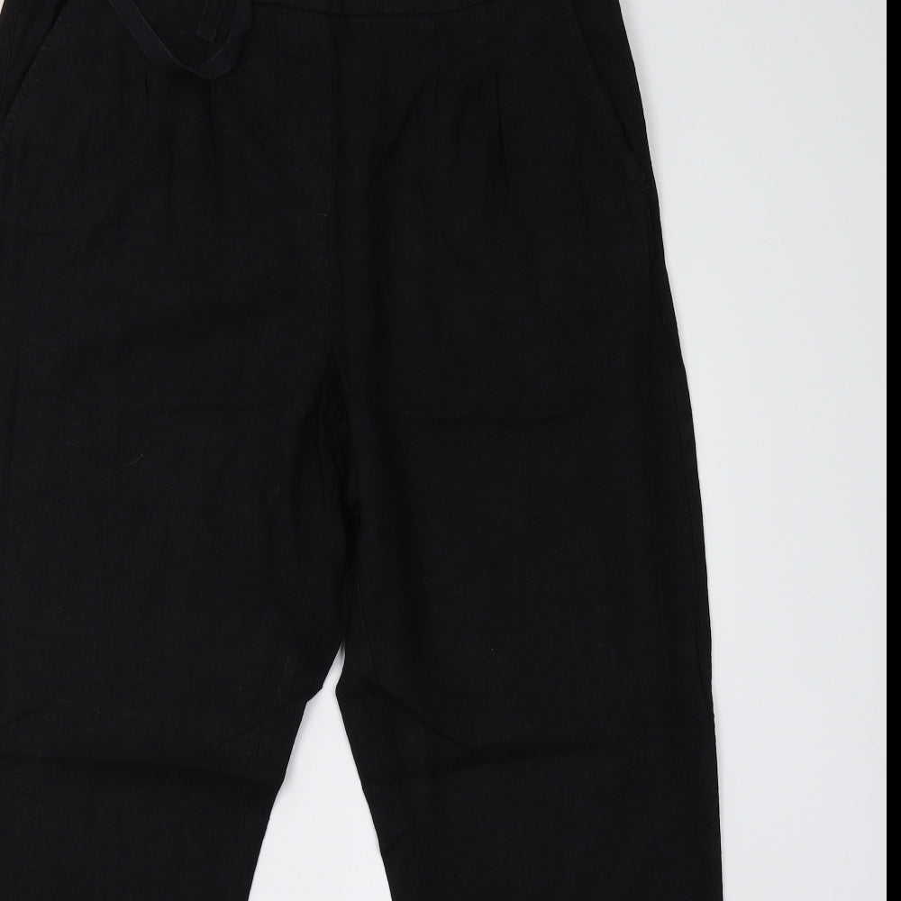 Womens UK Size 14 M&S Regular Fit  Black Trousers