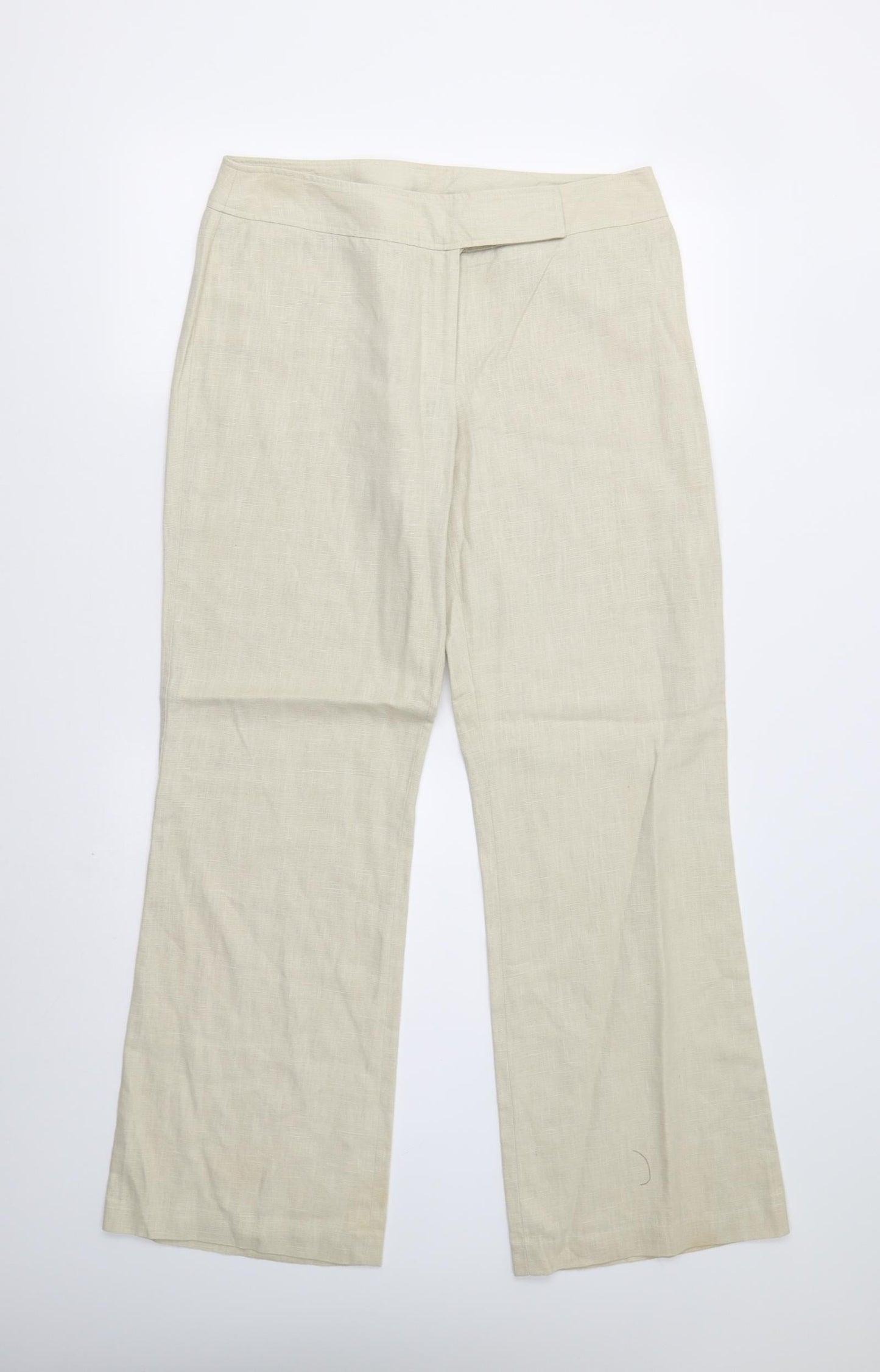 Womens UK Size 12 Evie Regular Fit  Beige Trousers