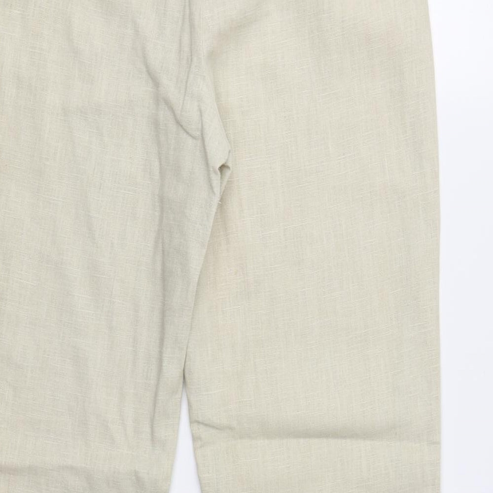 Womens UK Size 12 Evie Regular Fit  Beige Trousers