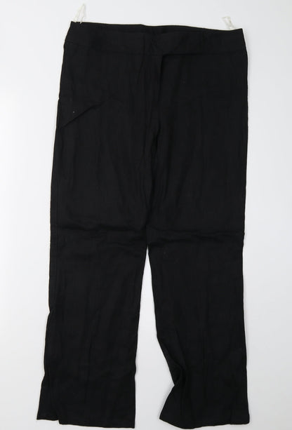 Evie Womens Black   Trousers  Size 12 L28 in