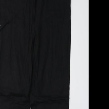Evie Womens Black   Trousers  Size 12 L28 in