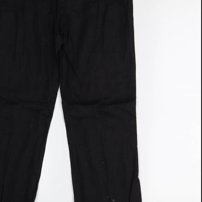 Evie Womens Black   Trousers  Size 12 L28 in