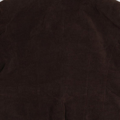 Preworn Womens Brown  Corduroy Jacket Blazer Size L