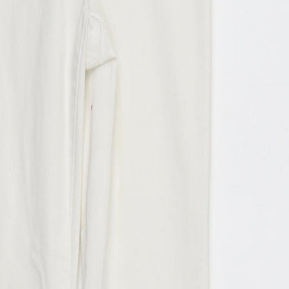 Denim & Co. Womens White  Denim Straight Jeans Size 8 L33 in