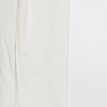 Denim & Co. Womens White  Denim Straight Jeans Size 8 L33 in