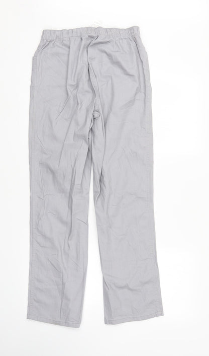 Collection L Womens Grey  Denim Straight Jeans Size 14 L29 in - Elastic Waist
