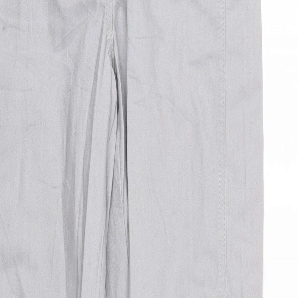 Collection L Womens Grey  Denim Straight Jeans Size 14 L29 in - Elastic Waist