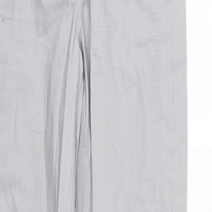 Collection L Womens Grey  Denim Straight Jeans Size 14 L29 in - Elastic Waist