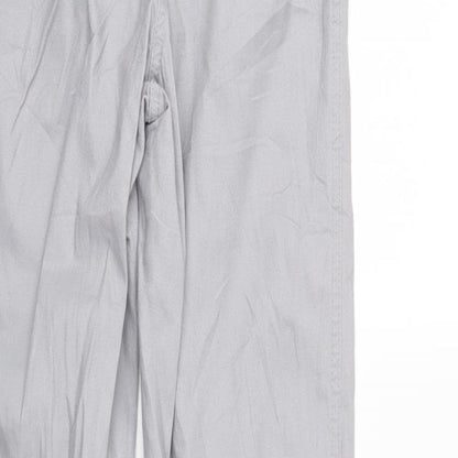 Collection L Womens Grey  Denim Straight Jeans Size 14 L29 in - Elastic Waist