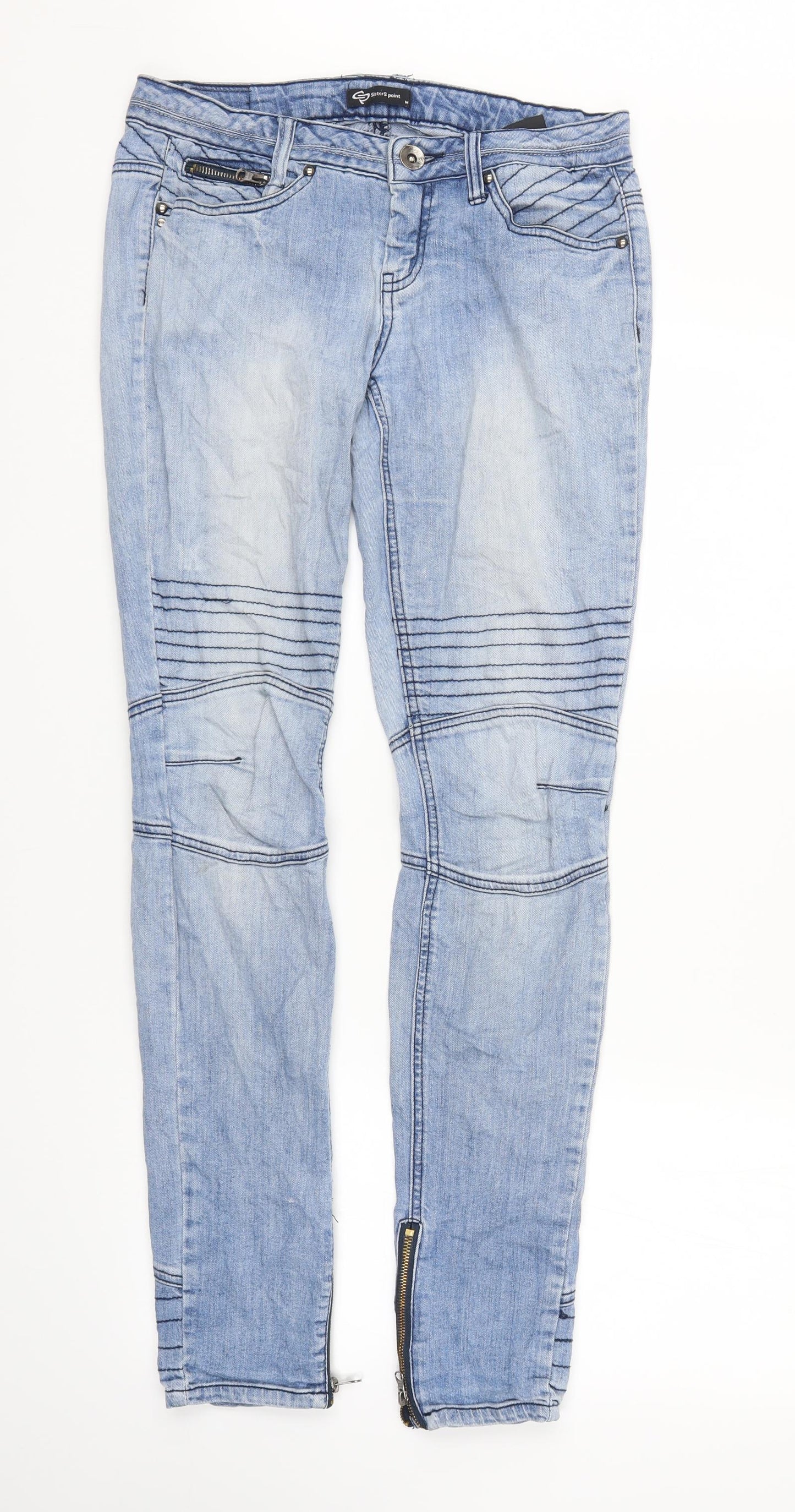 Sisters point Womens Blue  Denim Straight Jeans Size M L29 in
