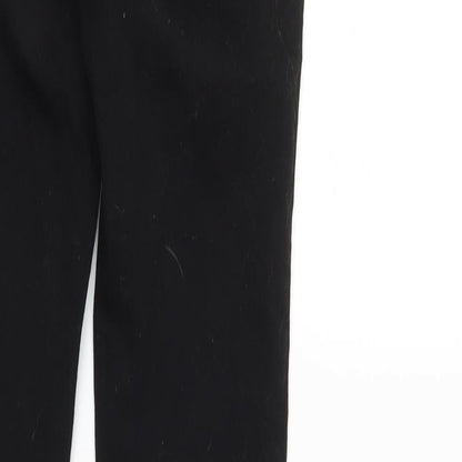 Denim & Co. Womens Black  Denim Straight Jeans Size 8 L32 in