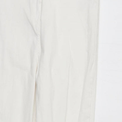 /Denim Womens White  Denim Straight Jeans Size 12 L26 in