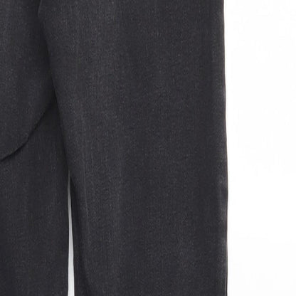 Denim & Co. Womens Black  Denim Straight Jeans Size 10 L30 in