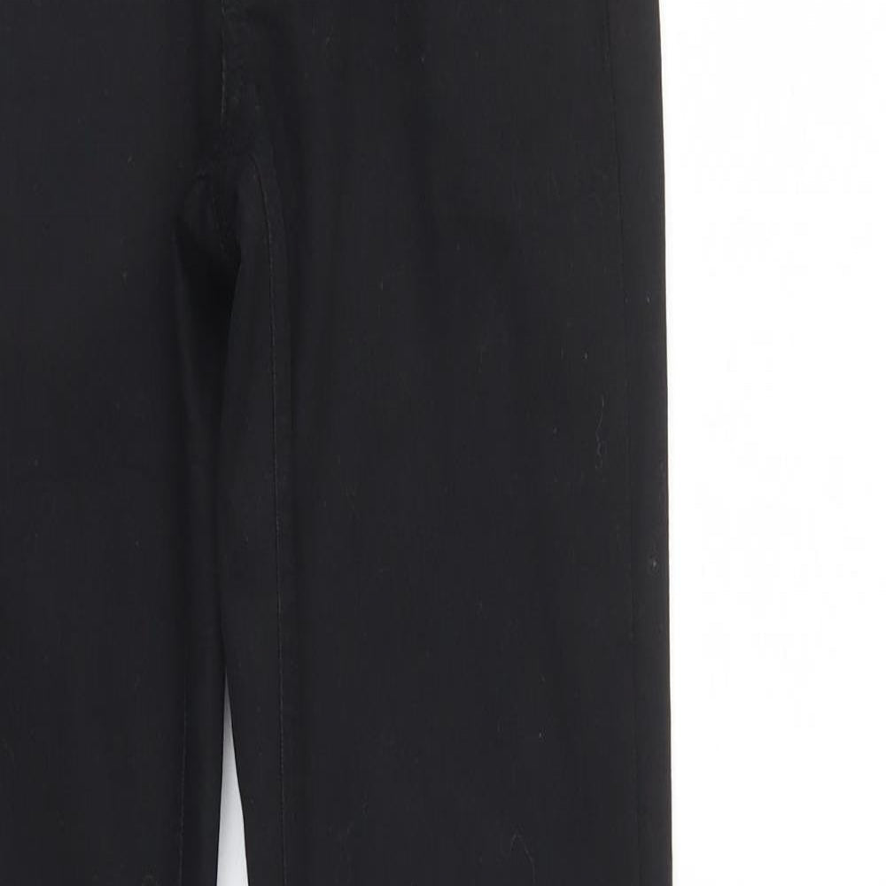 Womens UK Size 8 Divided Regular Fit Straight Black Jeans