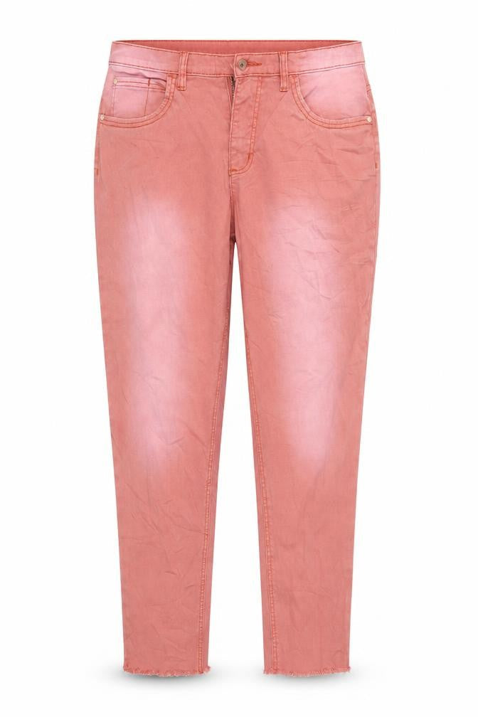 Womens UK Size 12 Rainbow Regular Fit Straight Orange Jeans