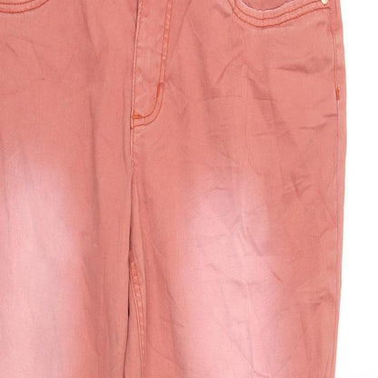 Rainbow Womens Orange  Denim Straight Jeans Size 12 L28 in