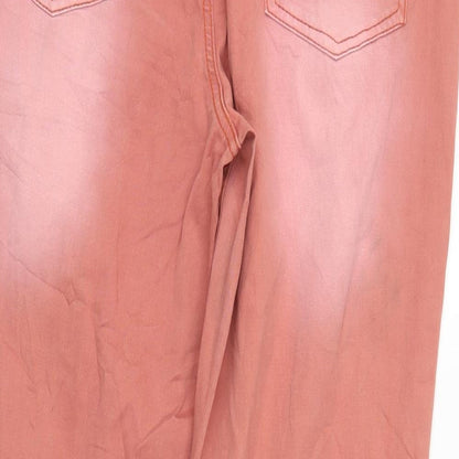 Rainbow Womens Orange  Denim Straight Jeans Size 12 L28 in