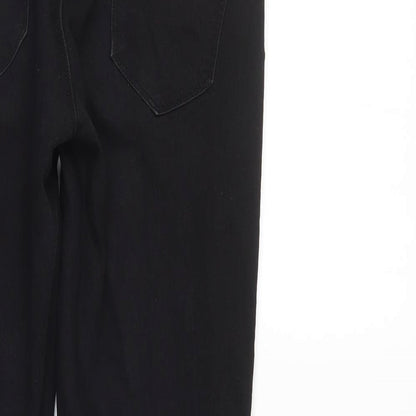 Denim & Co. Womens Black  Denim Tapered Jeans Size 10 L27 in