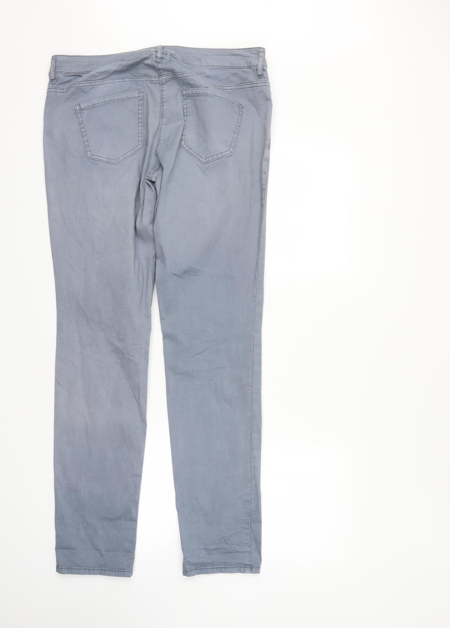 Tom Taylor Womens Grey  Denim Straight Jeans Size 12 L31 in