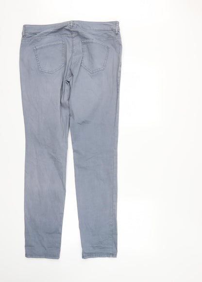 Tom Taylor Womens Grey  Denim Straight Jeans Size 12 L31 in