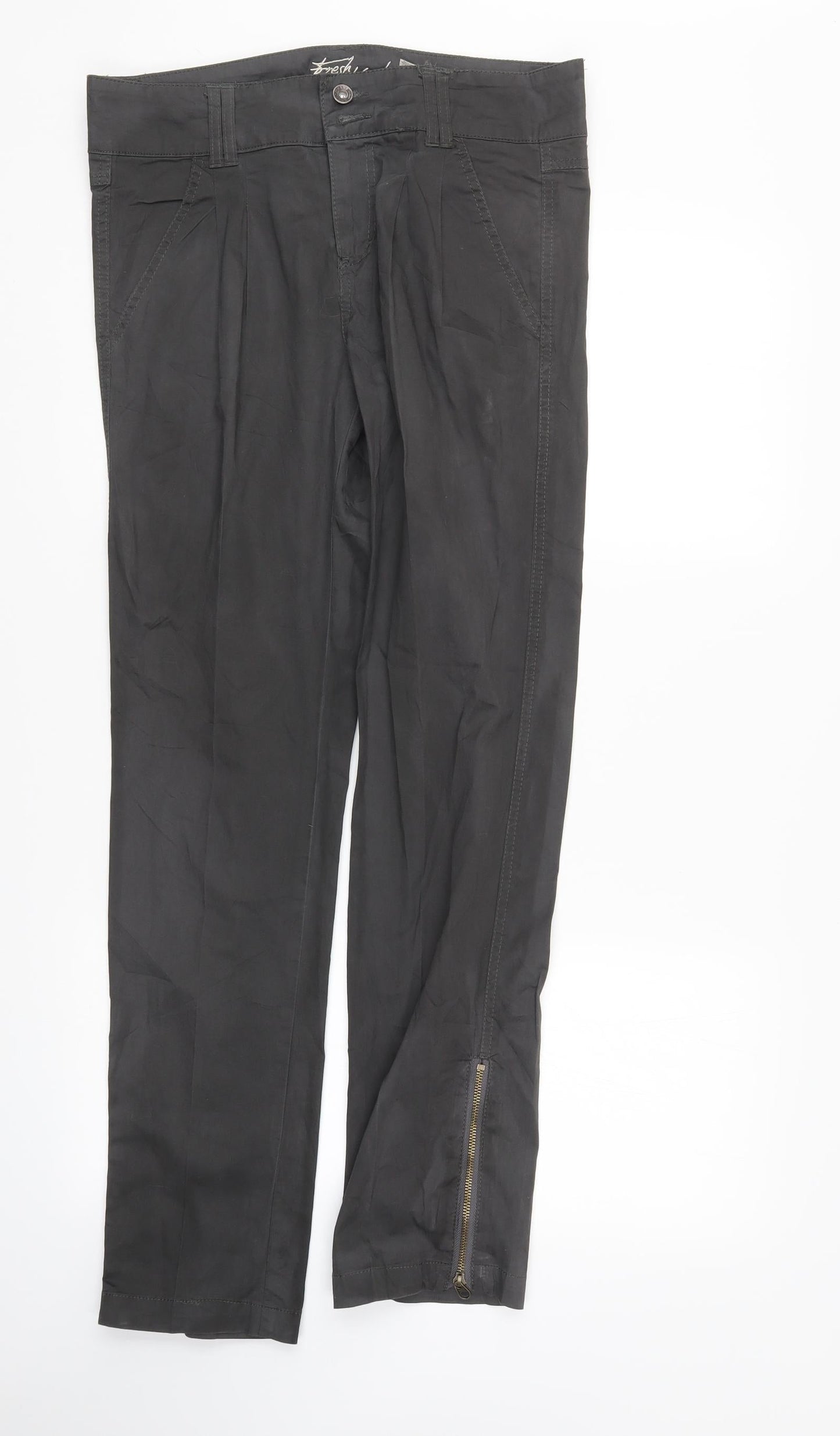 Fresh Made Womens Black   Straight Jeans Size S L30 in