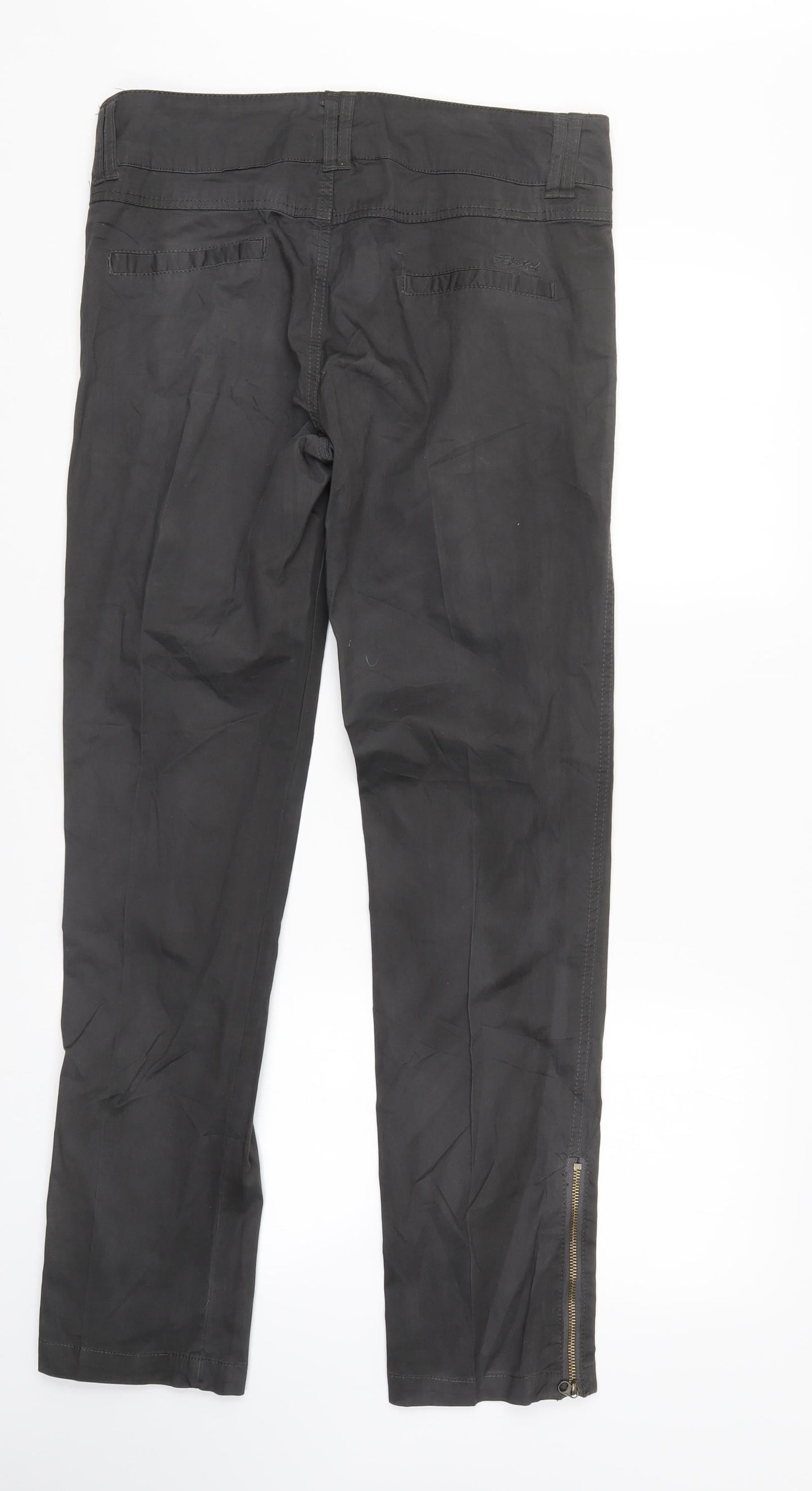 Fresh Made Womens Black   Straight Jeans Size S L30 in