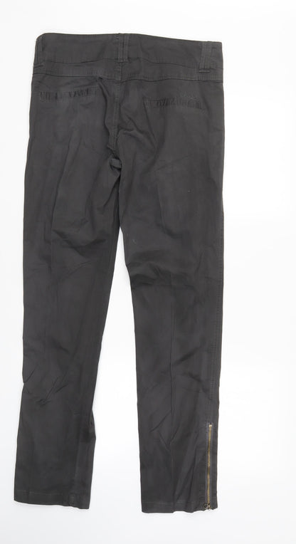 Fresh Made Womens Black   Straight Jeans Size S L30 in