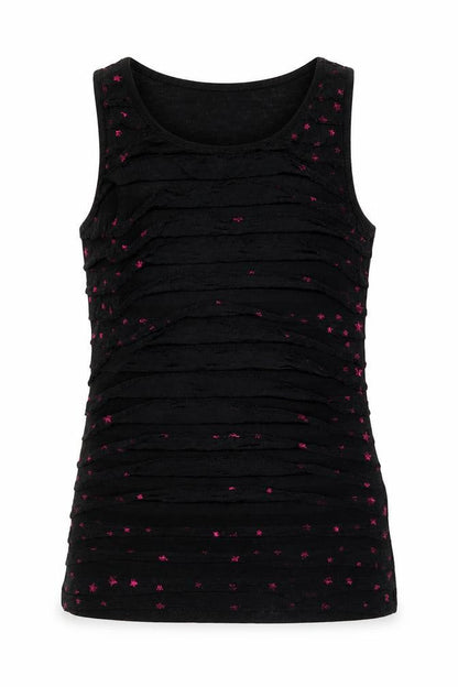 YD Girls Black   Basic Tank Size 10-11 Years