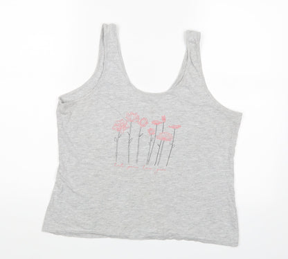 Primark Womens Grey   Top Pyjama Top Size M