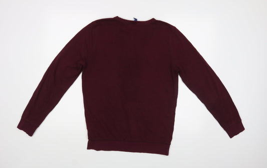 Mens UK Size S H&M Purple Pullover Sweatshirt