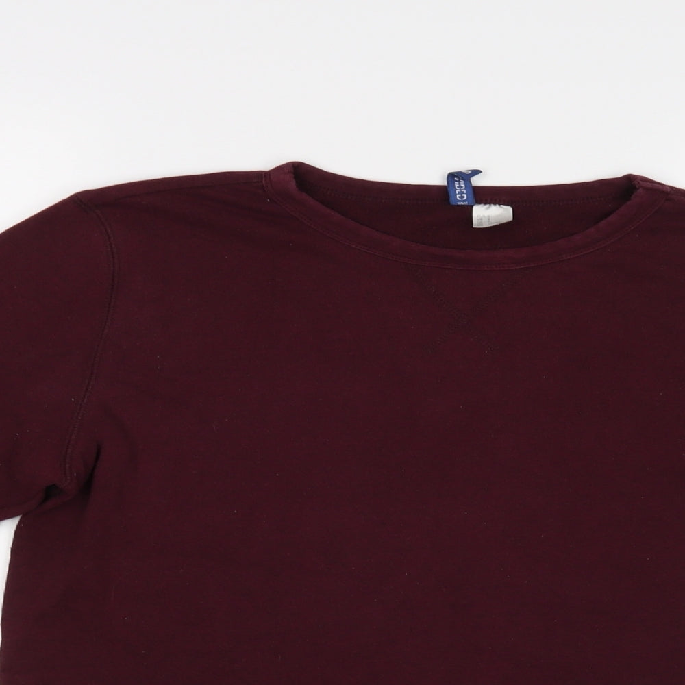Mens UK Size S H&M Purple Pullover Sweatshirt