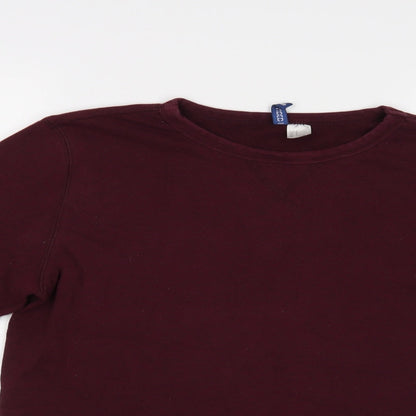 Mens UK Size S H&M Purple Pullover Sweatshirt