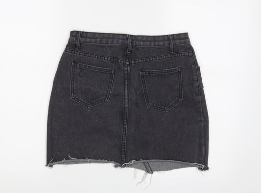 Jeans Womens Grey   Mini Skirt Size L