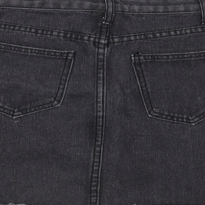 Jeans Womens Grey   Mini Skirt Size L