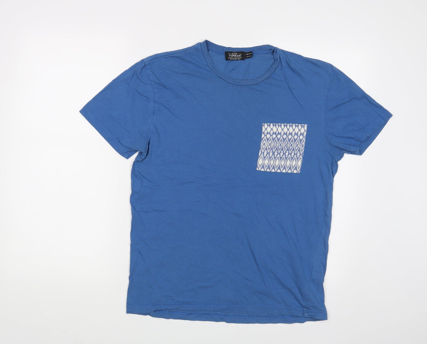 Topman Mens Blue    T-Shirt Size S
