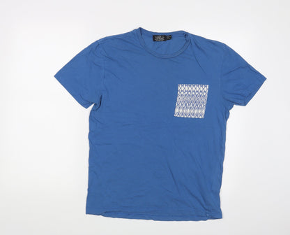 Topman Mens Blue    T-Shirt Size S