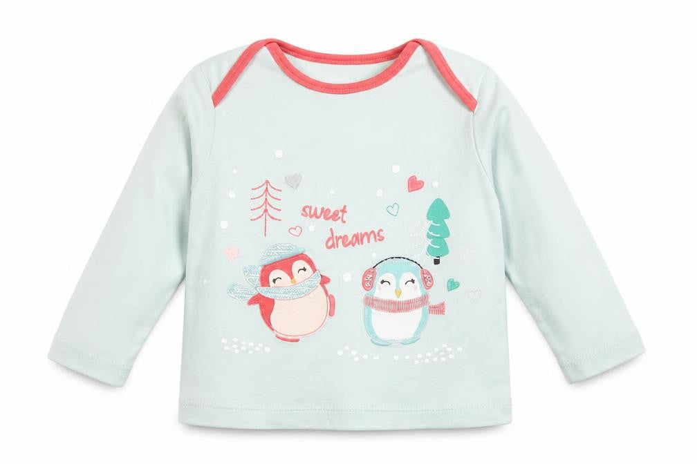 Nutmeg Girls Green   Basic Polo Size 2 Years  - Penguins