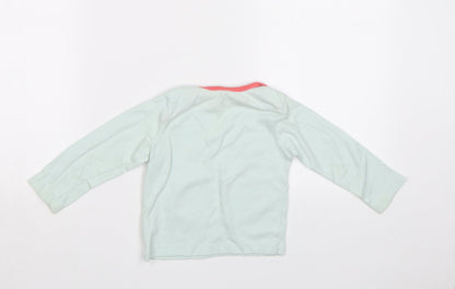Nutmeg Girls Green   Basic Polo Size 2 Years  - Penguins