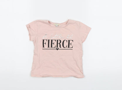 River Island Girls Pink   Basic T-Shirt Size 2 Years