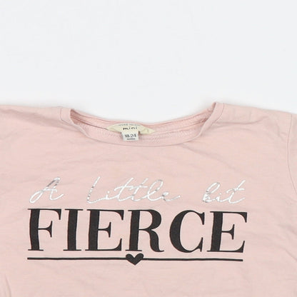 River Island Girls Pink   Basic T-Shirt Size 2 Years