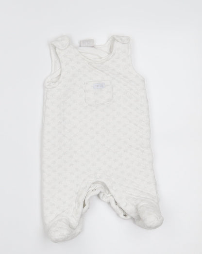 just too cute Baby White   Babygrow One-Piece Size 0-3 Months  -