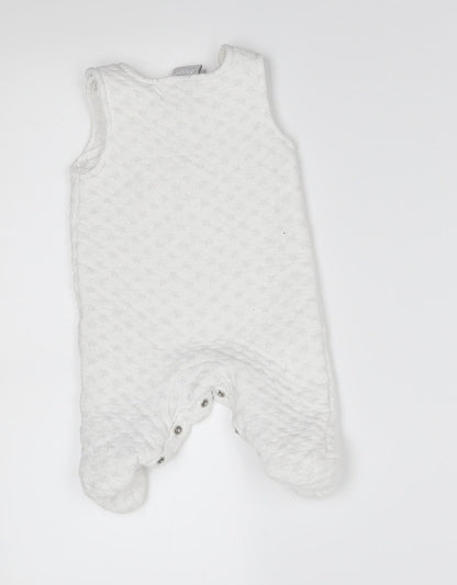 just too cute Baby White   Babygrow One-Piece Size 0-3 Months  -