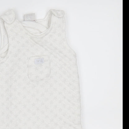 just too cute Baby White   Babygrow One-Piece Size 0-3 Months  -