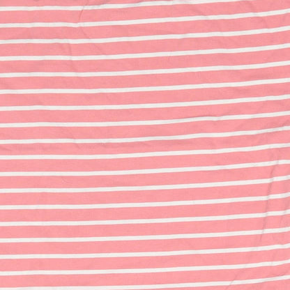 Nutmeg Girls Pink Striped   Pyjama Top Size 6-7 Years