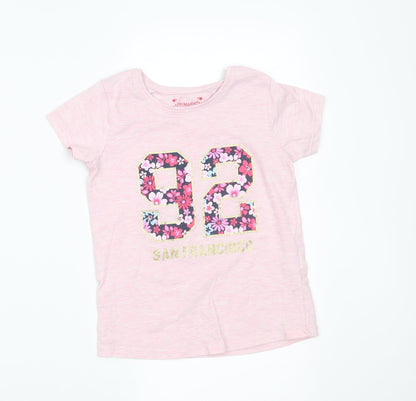 Primark Girls Pink    Pyjama Top Size 6-7 Years
