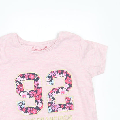 Primark Girls Pink    Pyjama Top Size 6-7 Years