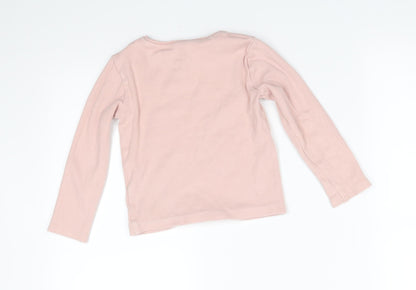 F&F Girls Pink   Pullover Jumper Size 5-6 Years