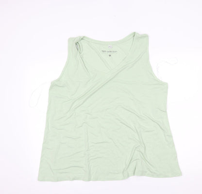 Womens UK Size XL BPC Green Basic Blouse